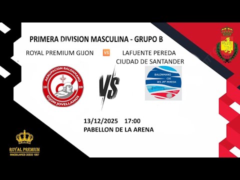ROYAL PREMIUM GIJON  🆚   LAFUENTE PEREDA CIUDAD DE SANTANDER 14ª Jornada Primera división Grupo B