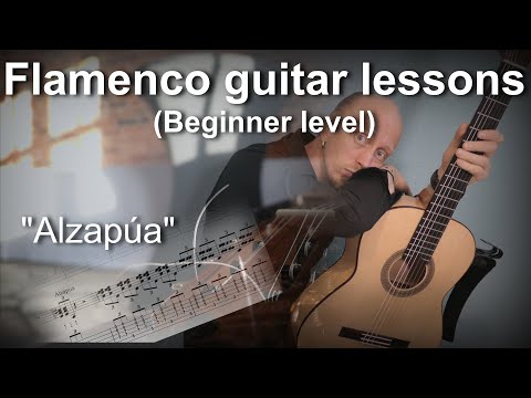 Flamenco guitar lessons - Beginner level - Alzapúa