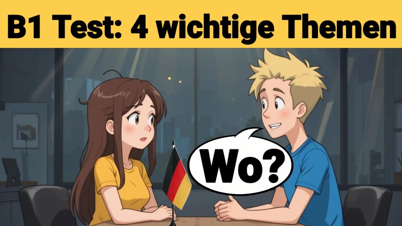 German Oral Exam B1 | Planning something together/Dialogue | 4 important topics | Speaking Part 3