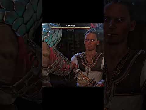 Heimdall thought no one can touch him until he met Kratos | God of War Ragnarök #shorts