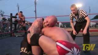 preview picture of video 'Tyson Dux & Shawn Devin Spears vs. Wesley Pipes & Pat Perswayze: Twin City Wrestling'