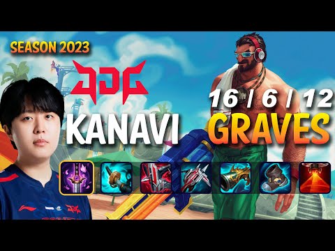 JDG Kanavi GRAVES Jungle 1v9? - Patch 13.21 KR Ranked