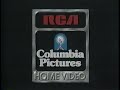 RCA Columbia Pictures Home Video 1987