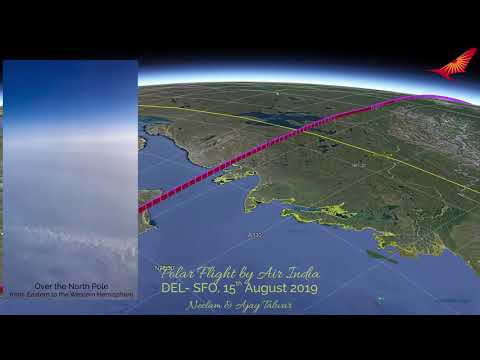 Polar Routes: Flights That Go over Earth's Poles