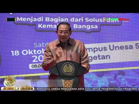 UNESA WINDOW: Painting with Mr. SBY and Public Lecture at UNESA 5 Magetan Campus