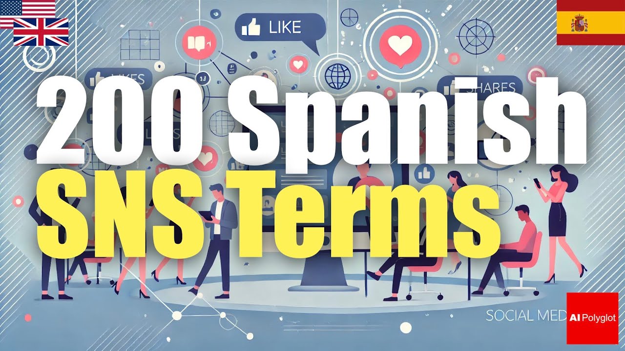 200 Spanish SNS Terms | Passive listening | with hiragana