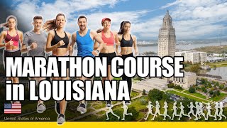 Marathon course at Louisiana Marathon
