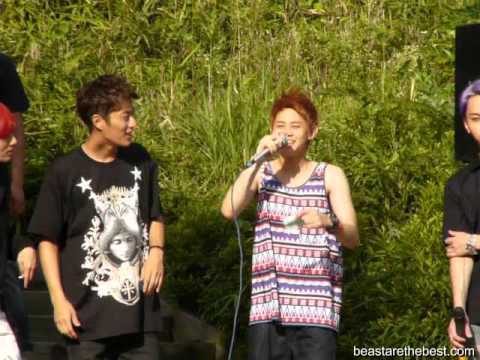 [Fancam] BEAST 120729 - Yoseob's rap (Inkigayo Mini Fanmeeting)
