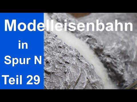 Wasserfall mit Aqariumfilterwatte #Modelleisenbahn in Spur N Teil 29