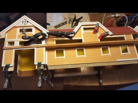 Spur 1 Modellbahnanlage - Bahnhof Kauniainen ( Finnland ) Nachbau aus Massivholz im Maßstab 1:32