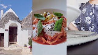 vlog｜イタリア在住ママ｜夏の日常と南イタリア小旅行🌺アルベロベッロ,マテーラ｜ローマのお気に入りレストラン