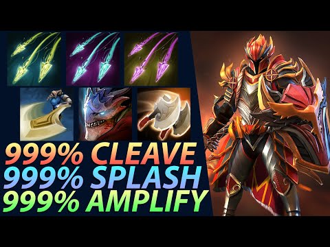 Dota 2 Custom Hero Chaos - 9999% Cleave Splash Amplify