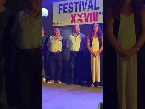 Acto de apertura del 28⁰ Festival Provincial de Tango y Folclore