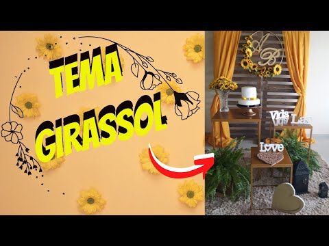 Decoração Tema de Girassol para Festas de Casamentos e Aniversários