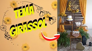 Decoração Tema de Girassol para Festas de Casamentos e Aniversários