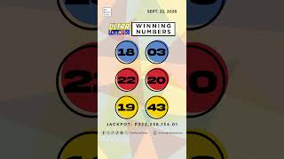 PCSO Lotto Results: P322M Ultra Lotto 6/58, Super Lotto 6/49, 6/42, 6D, 3D, 2D |