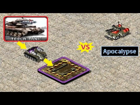 Bunker Tesla Tank vs Apocalypse - Red Alert 2