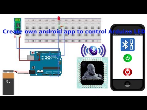 How to create  own Android App to control Arduino LED