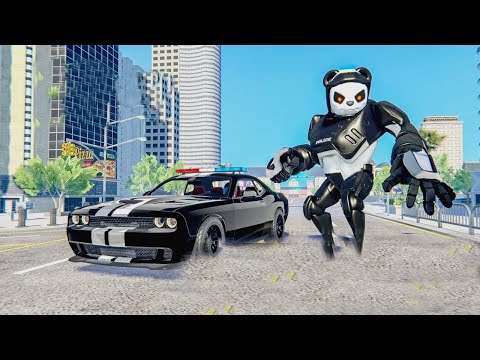 Police Panda Robot Car Transform: Flying Car Games 2021 - Gameplay Walkthrough Part 1 (Android, iOS)
