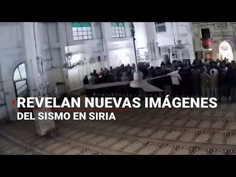 ¡#IMPACTANTE! | Revelan nuevas imágenes del sismo del 6 de febrero al interior de una mezquita