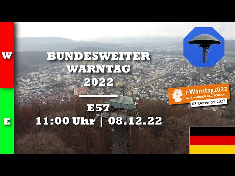 Bundesweiter Warntag 2022 - Sirenenalarm | E57 | #Warntag in Tiengen