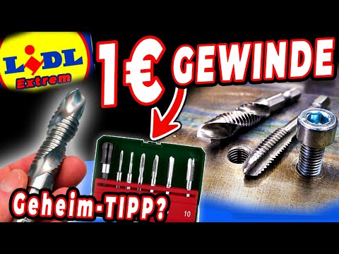 IRRE! LIDL verkauft 1 € Gewindebohrer – WIR TESTEN 😉