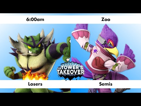 Loser's Semis: 6:00am (Incineroar) vs Zoo (Falco) -  The Tower's Takeover #3