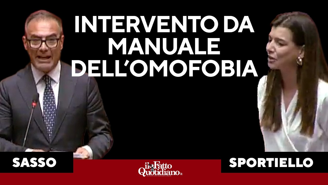Opposizioni contro Sasso: "Intervenrto da manuale dell'omofobia per racimolare qualche voto"