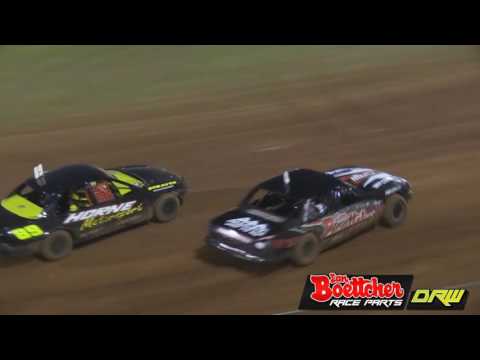 Modified Sedans - Heat 4 - IBRP Golden Helmet Series - Kingaroy Speedway - 19.11.16
