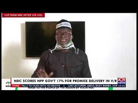 NDC Scores NPP Gov't 17% For Promise Delivery In Volta Region - Joy News Prime (26-6-20)