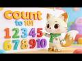 Count To 10 Fun Numbers Song For Toddlers Preschool Kids Learn Numbers 1 10