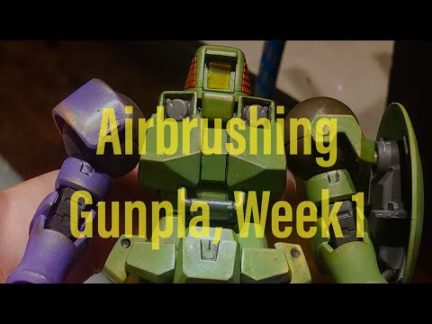 Airbrushing Gunpla! First Week With The New Equipment