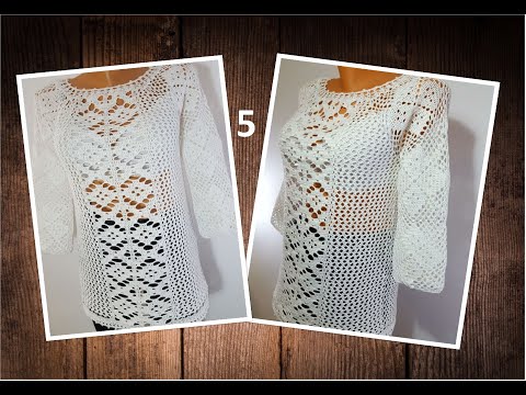 Crosetam bluza dantelata Irina - PARTEA A V-A / TUTORIAL PAS CU PAS