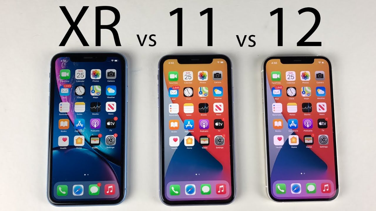 iPhone 12 vs 11 vs XR Speed Test