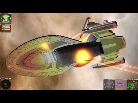 Star Trek Bridge Commander: Armored Voyager vs Five Galaxy class starships!