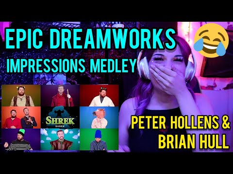REACTION | PETER HOLLENS "EPIC DREAMWORKS IMPRESSIONS MEDLEY" FT. BRIAN HULL