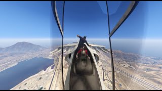 Stealing Jet in Mid Air | GTA 5 Online