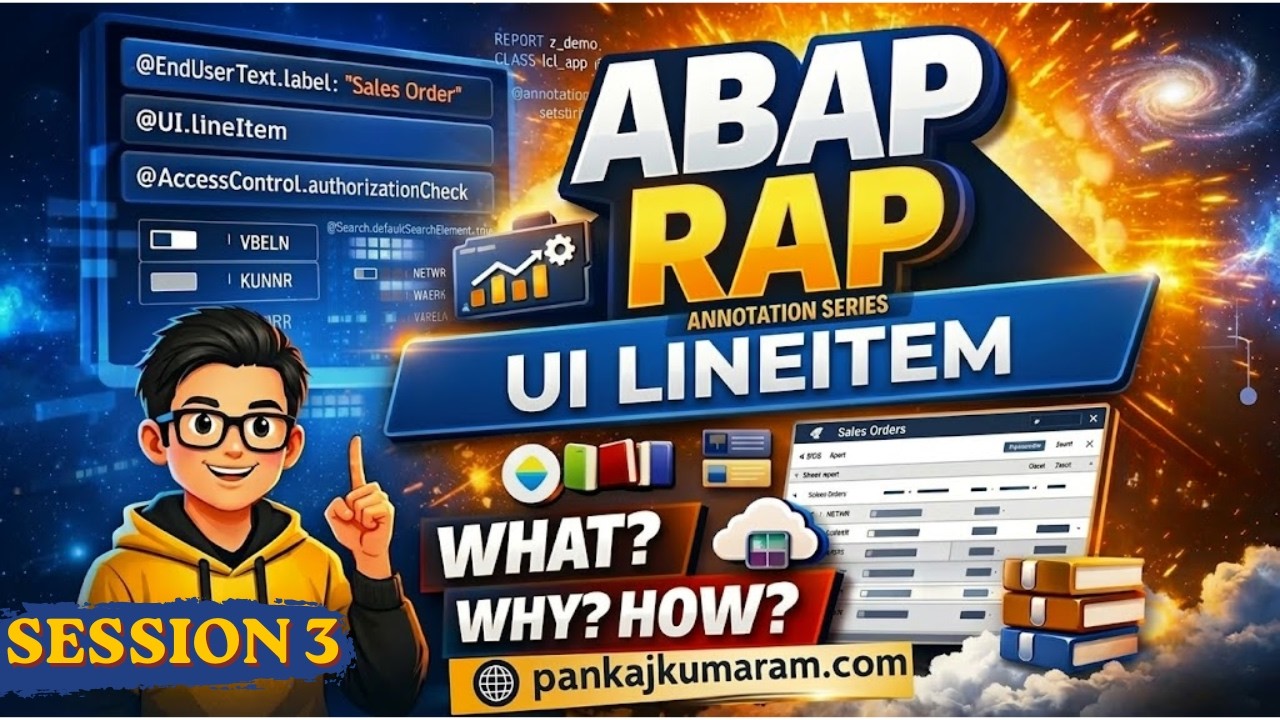 3. @UI.lineitem - CDS annotation series 