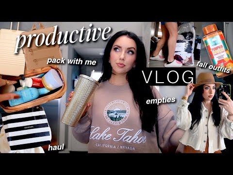 PRODUCTIVE VLOG: busy days, packing, sephora haul +...