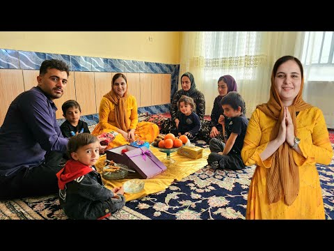 A simple but loving birthday celebration for Maryam; Hassan and Isa's family in attendance