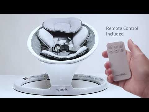 Bluetooth Enabled Lightweight Baby Swing With Natural Sway In 5 Speeds And Remote Control Munchkin Bluetooth Enabled Lightweight Baby Swing With Natural Sway In 5 Speeds And Remote Control Munchkin