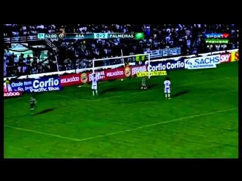 Gol de Tiago Real (PAL) - ASA (Arapiraca) 0x3 Palmeiras (SP) - Campeonato Brasileiro série B 2013