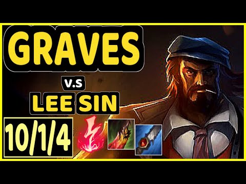 REVOLTA (GRAVES) vs LEE SIN - 10/1/4 KDA JUNGLE CHALLENGER GAMEPLAY - BR