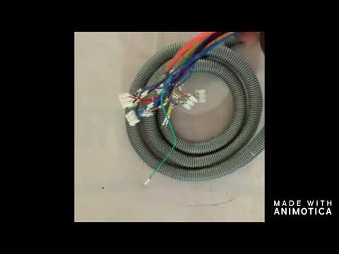 Round traveling cable harness for elevator