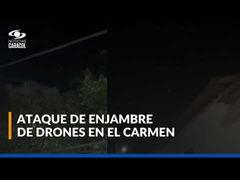 Pánico en El Carmen, Norte de Santander, por ataque con drones a estación de Policía
