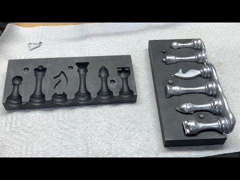 Aluminum Chess Piece Casting [Fail] | My New Mold Broke!