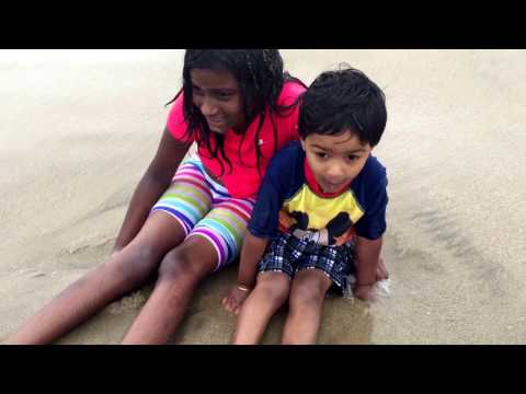 Lasya & Karthik enjoying at Torrance beach 2016