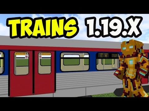 Insane Minecraft Mod: Trains in 1.19.4! Must See!