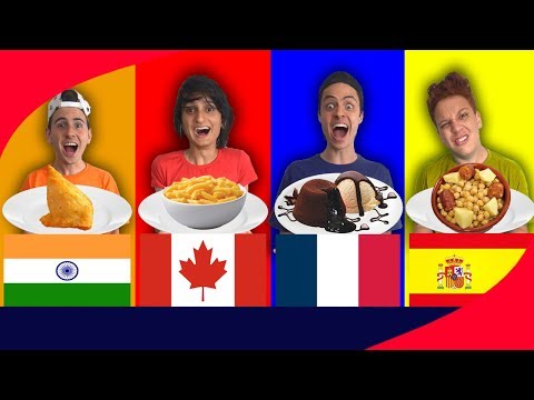WHOEVER EATS THE MOST FOOD FROM THEIR COUNTRY WINS 3! - Challenge