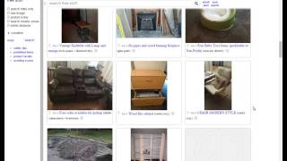 Searching the free section on Craigslist in the SFbay area
